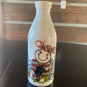 Vintage EGIZIA glass milk bottle